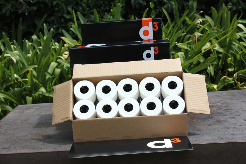 Caja de cintas D3 abierta